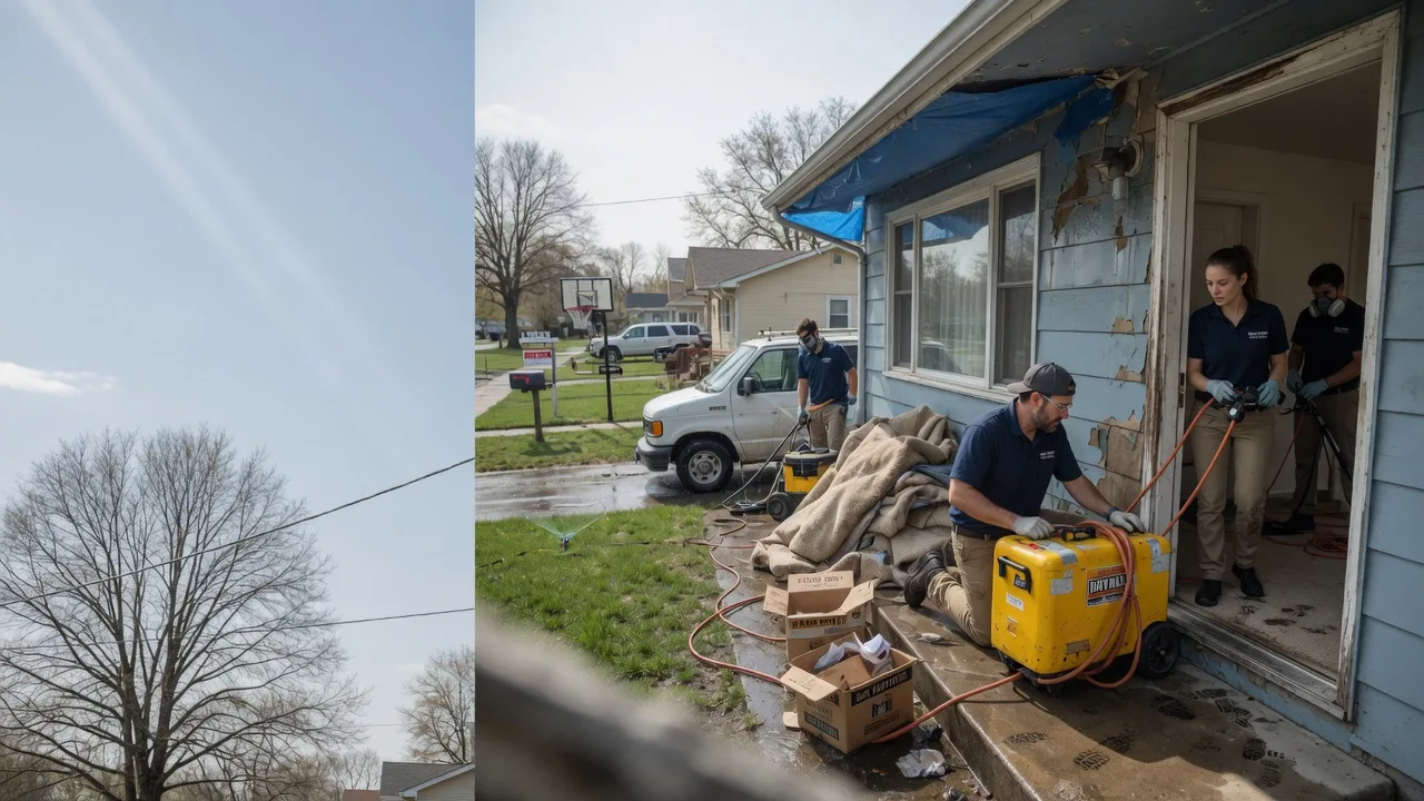 Basement Flood Cleanup in Peoria, IL near me